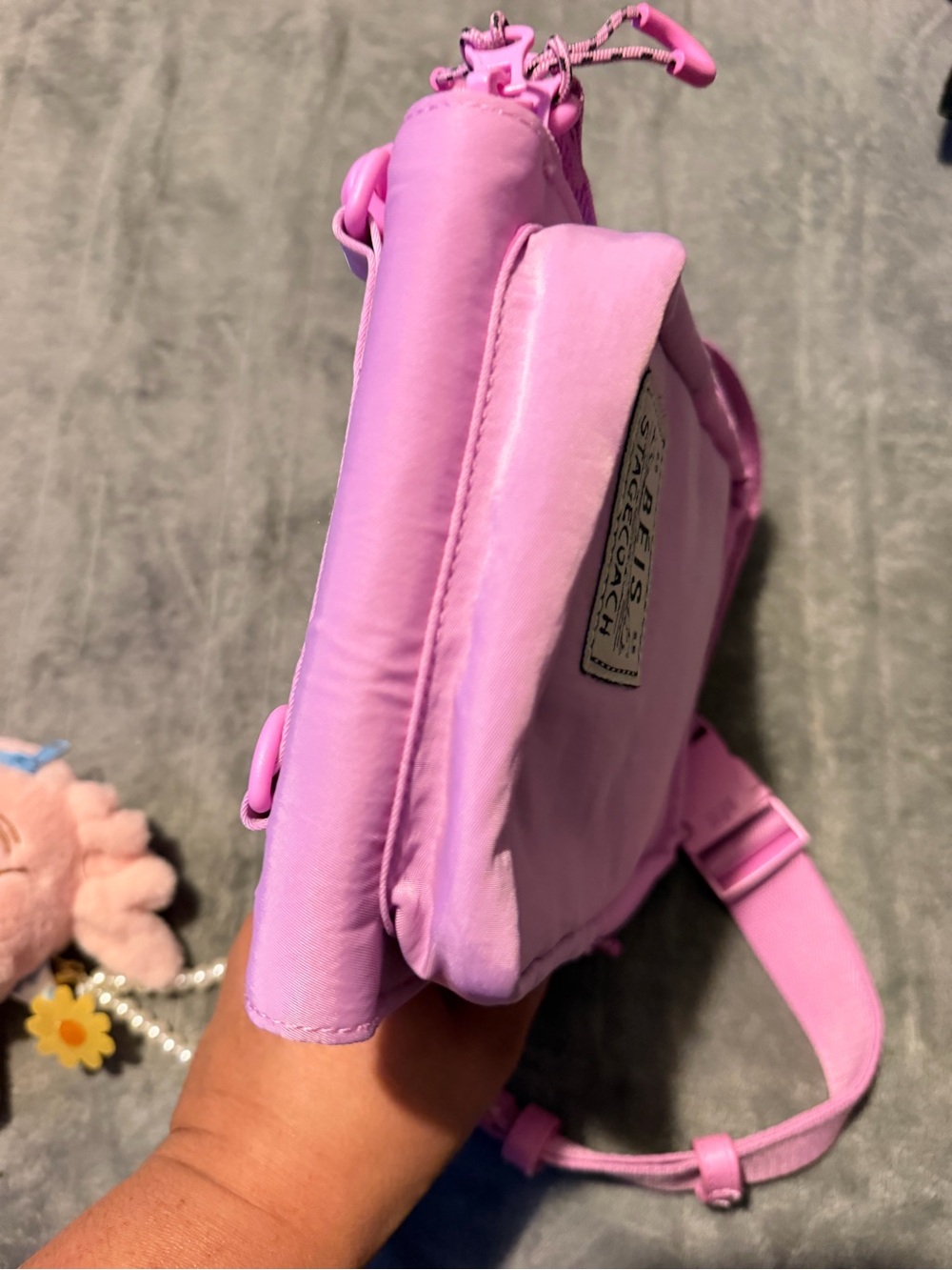 BEIS 2025 Stagecoach Edition Sport Sling Bag Pink Nylon Crossbody - Picture 5 of 16